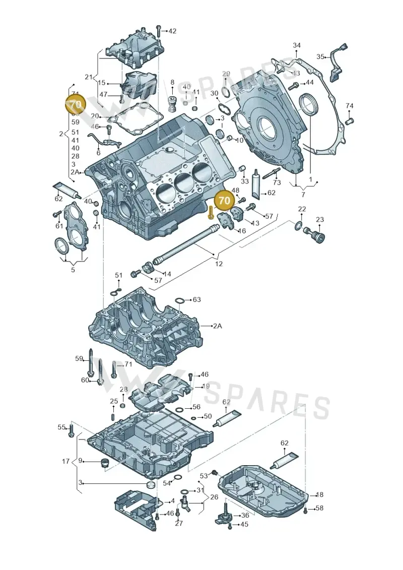 N91026702 — Audi A6 QU.ALLROAD     07> (2006-) diagram 448103250, position 70