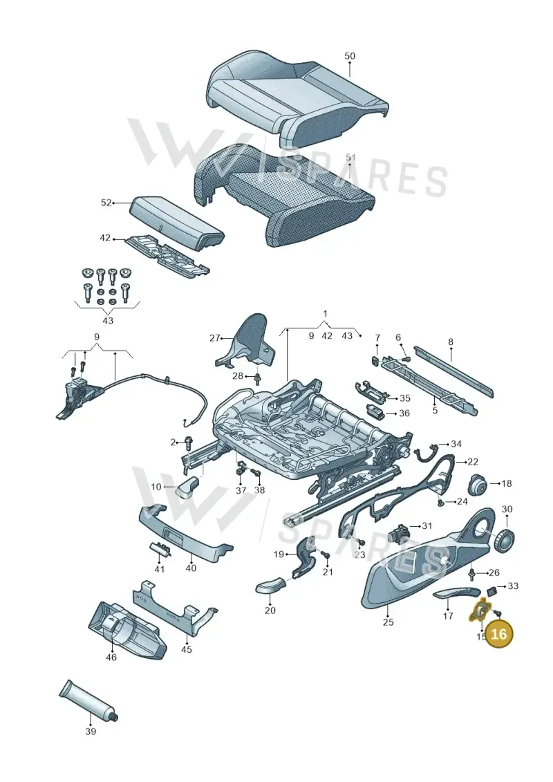 N91032602 — Audi Q5 (2016-2020) diagram 849881000, position 16