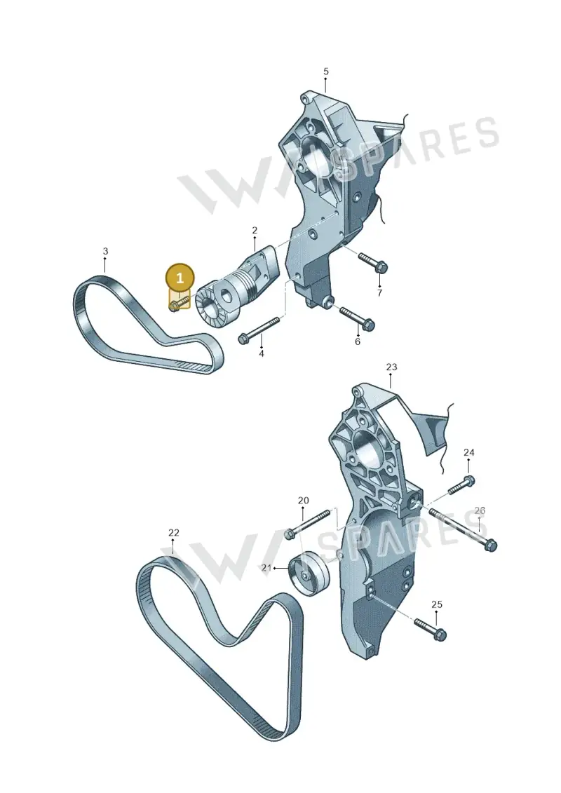 N91032901 — Audi A3 Sportback (2008-2013) diagram 210903500, position 1