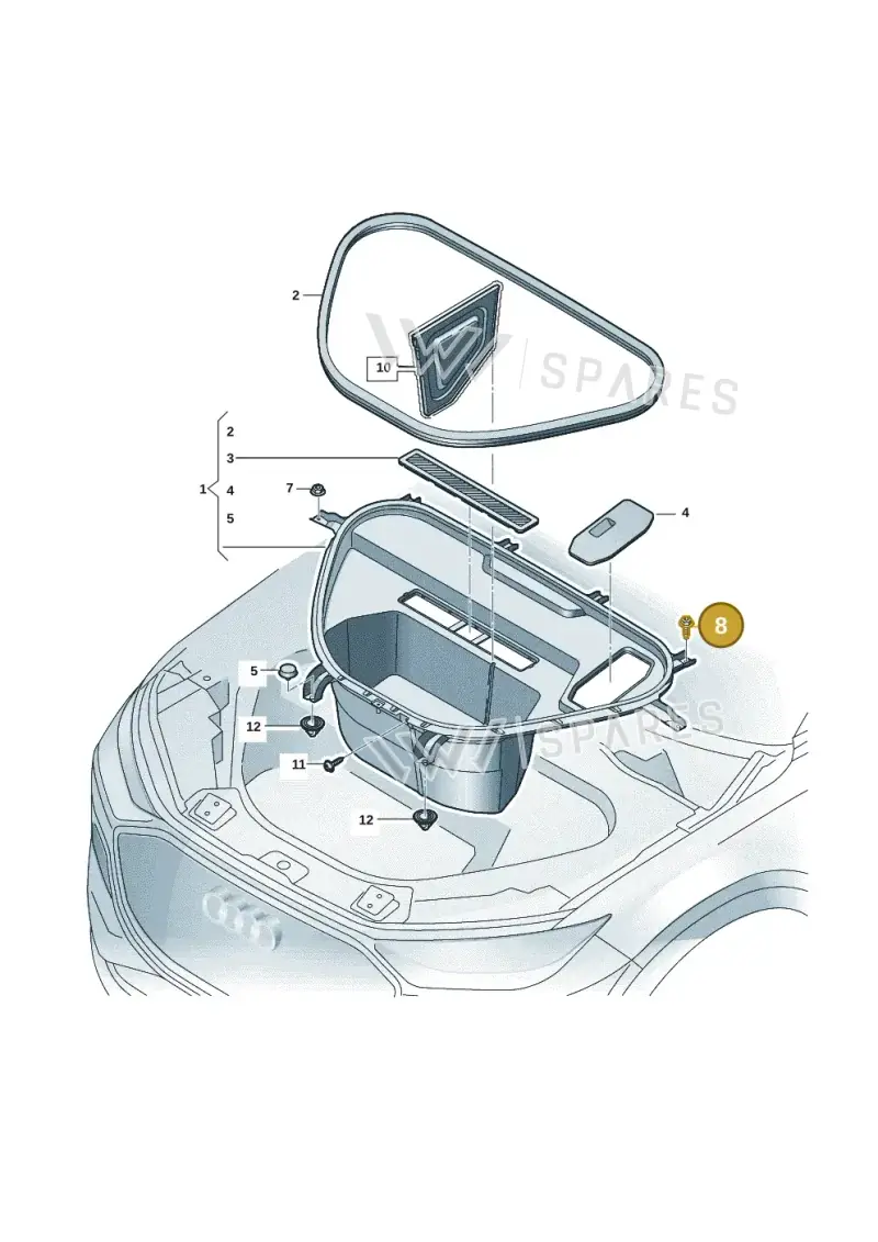 N91034501 — Audi Q6 e-tron (2023-) diagram f5s863900, position 8