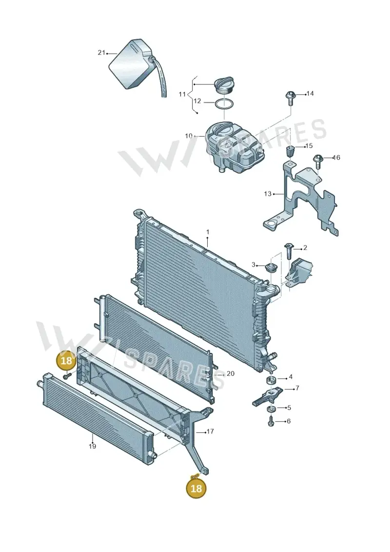 N91038601 — Audi A6 2.0 tdi (2010-2015) diagram 717121730, position 18
