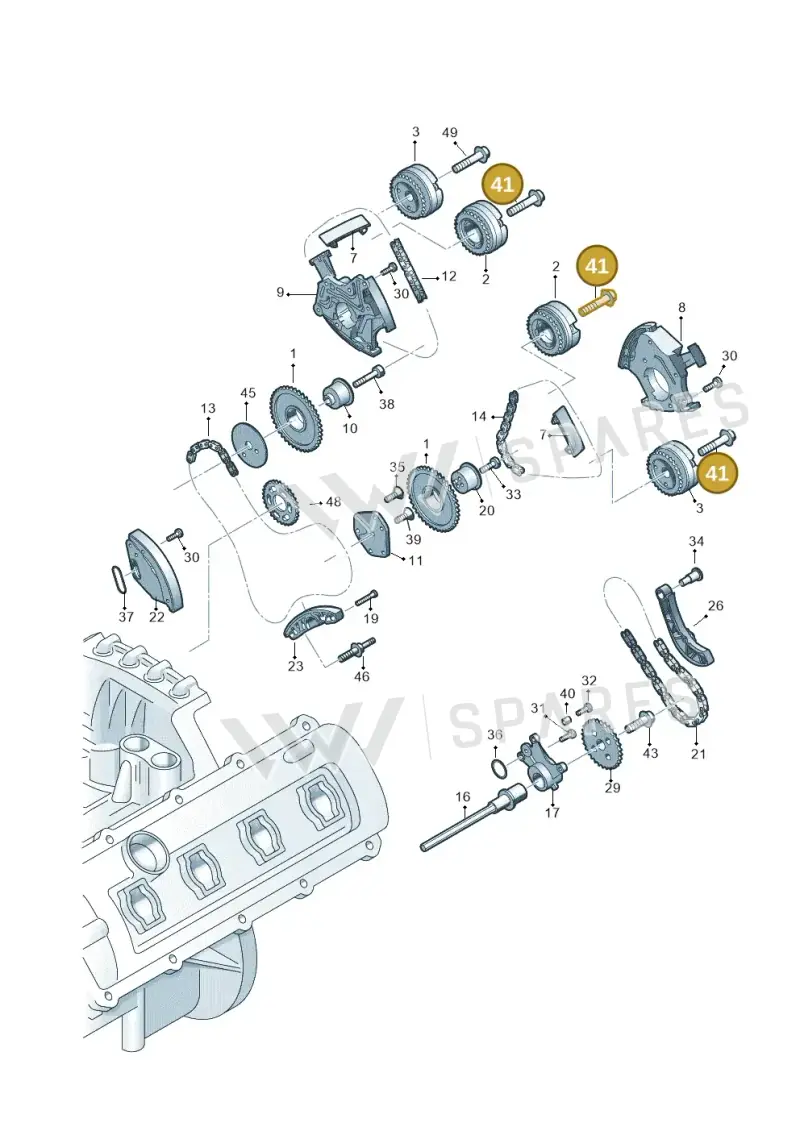 N91042802 — Audi Q7 qu. 3.0 TDI (2015-2019) diagram 771109300, position 41