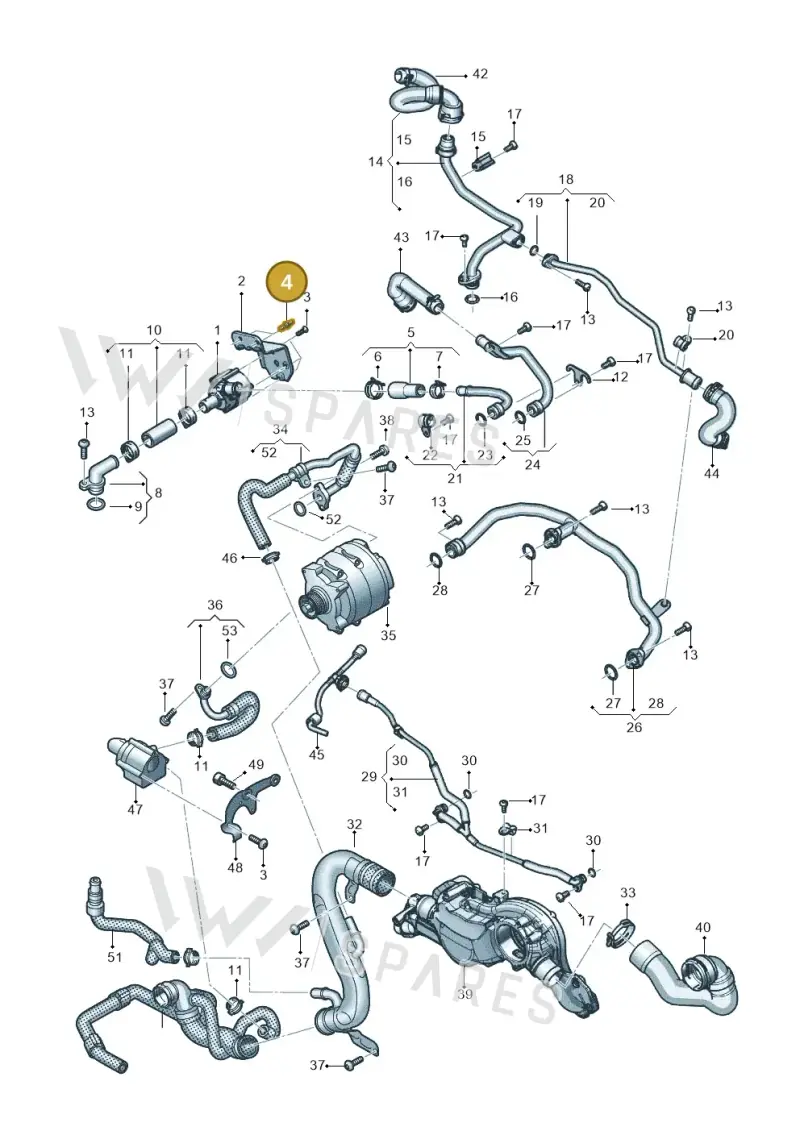 N91044801 — Audi RS Q8 Quattro (2019-) diagram 595121002, position 4