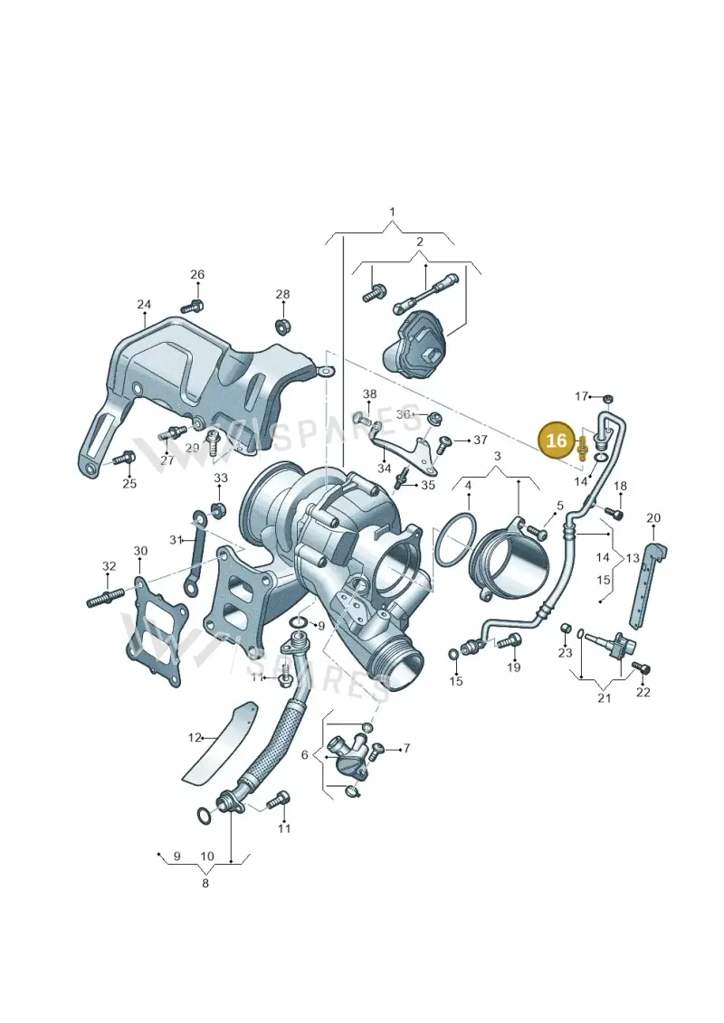 N91044802 — Audi A3 Sportback (2019-2021) diagram 596145430, position 16