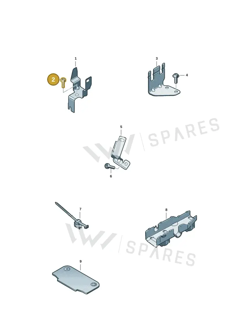 N91044802 — Audi A5 Limo 2.0 (2024-) diagram 849971001, position 2