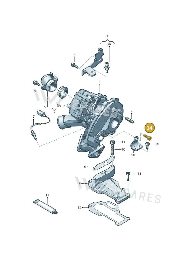 N91046101 — Audi A7 Sportback (2014-2018) diagram 675145300, position 14