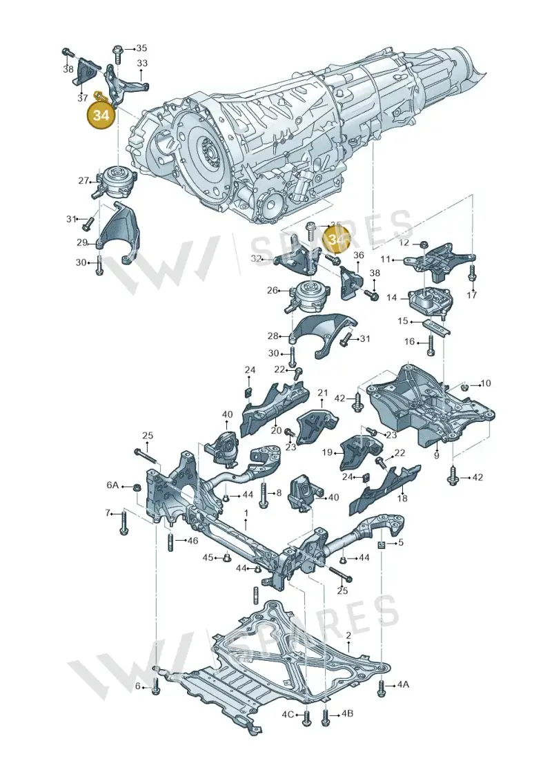 N91049101 — Audi RS Q8 Quattro (2019-) diagram 859399850, position 34