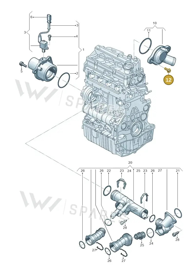 N91054101 — Audi Q5 (2016-2020) diagram 896121050, position 12