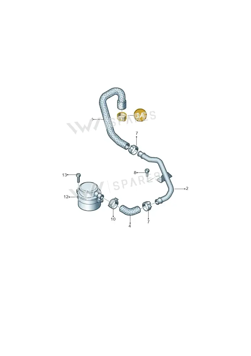 N91054301 — Audi A8/S8/qu. lang (2003-2007) diagram 448103880, position 1A