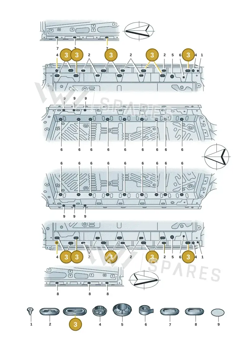 N91055001 — Audi Q4 Sportback (2021-2022) diagram 89a803039, position 3