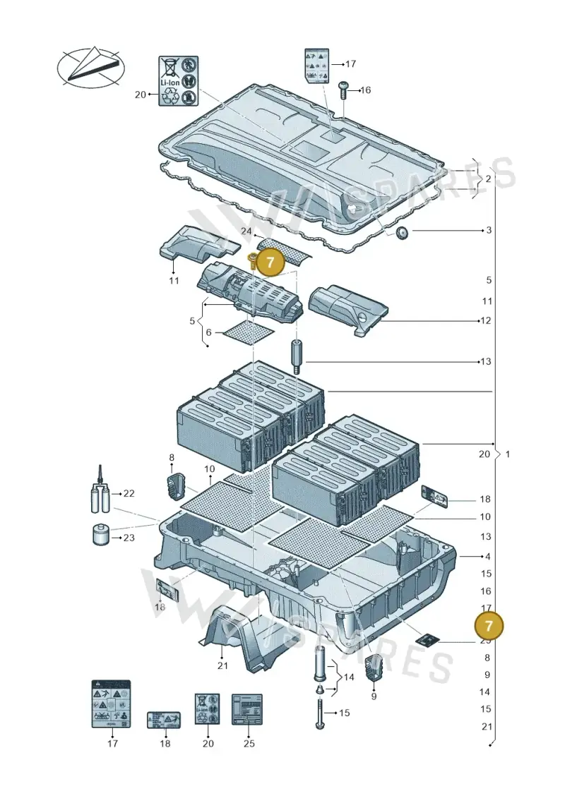 N91055301 — Audi A3 Sportback (2019-2021) diagram 793915550, position 7