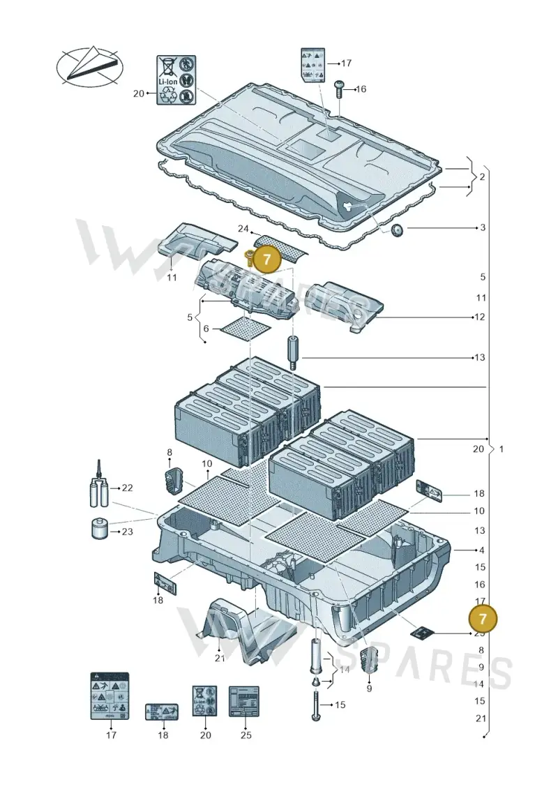 N91055301 — Audi A3 Sportback (2016-2020) diagram 890915052, position 7