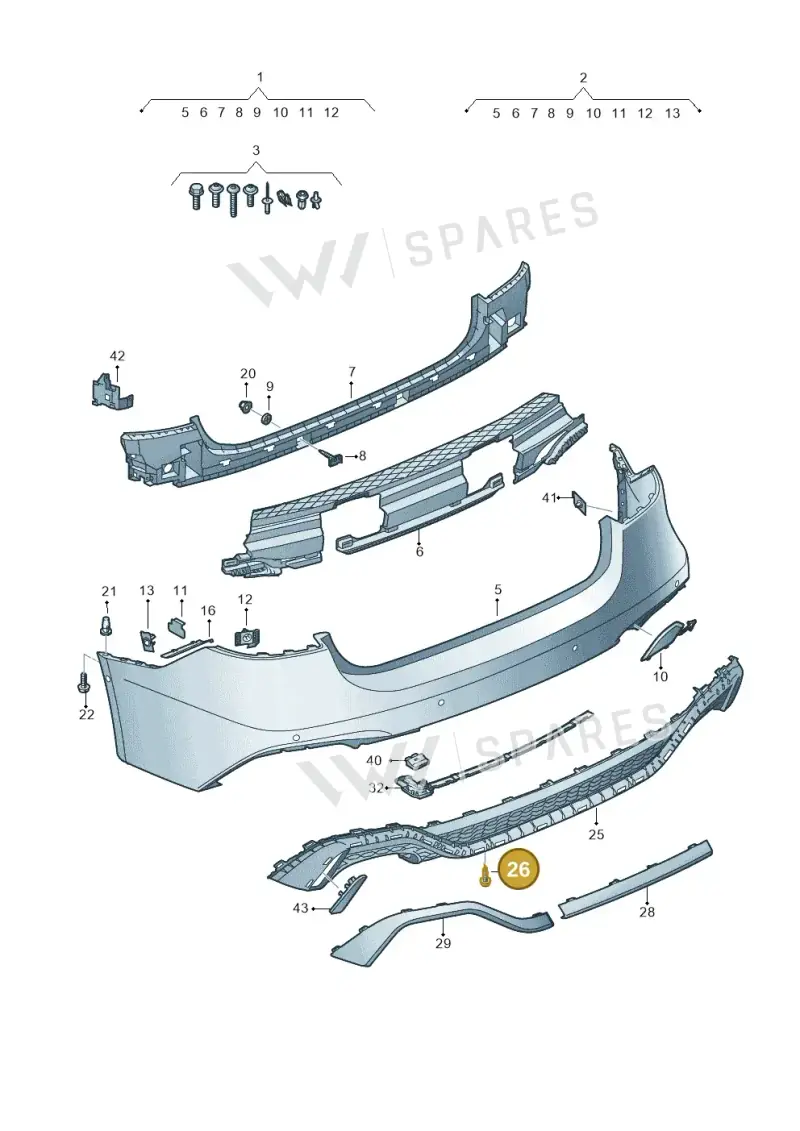 N91057001 — Audi RS7 Sportback (2019-) diagram 538807600, position 26