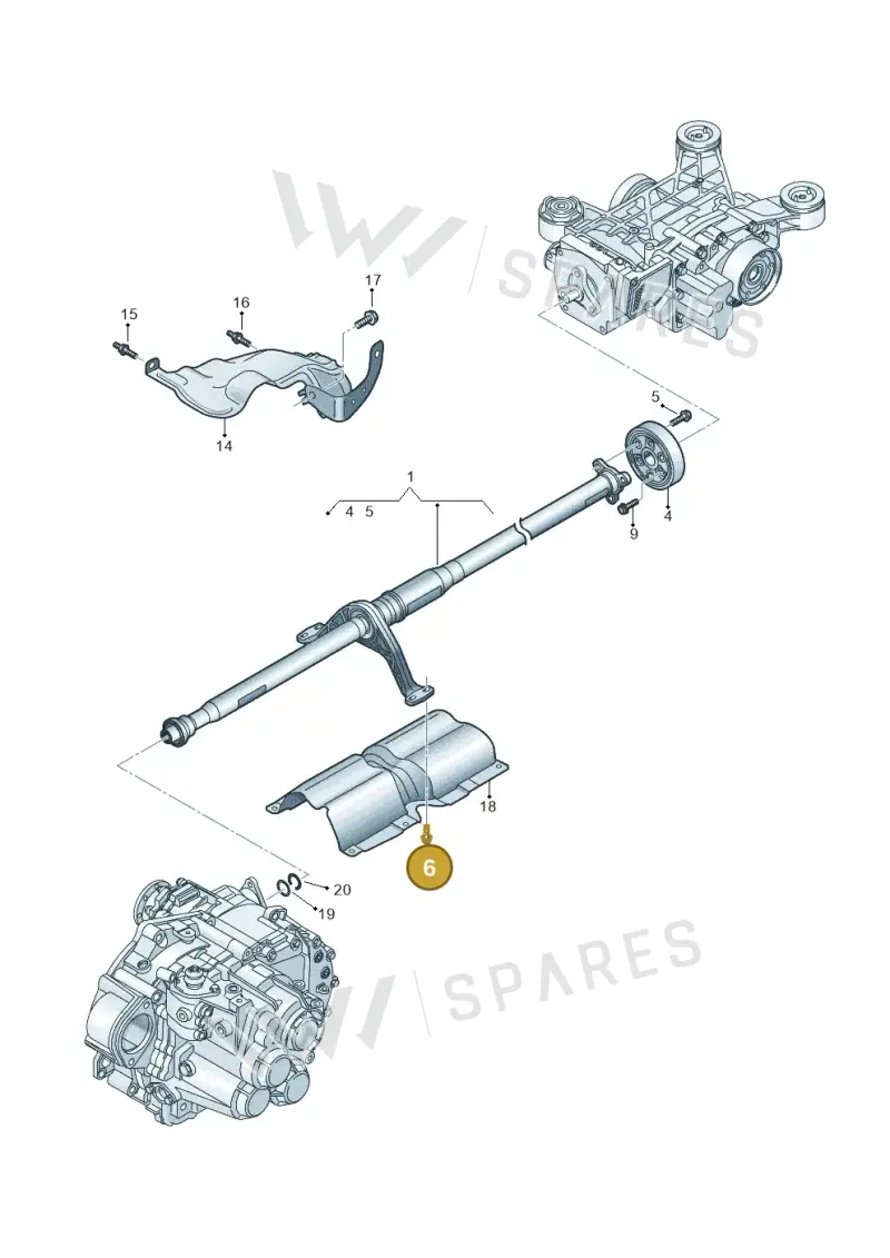 N91066901 — Audi A3 Sportback (2019-2021) diagram 596521010, position 6