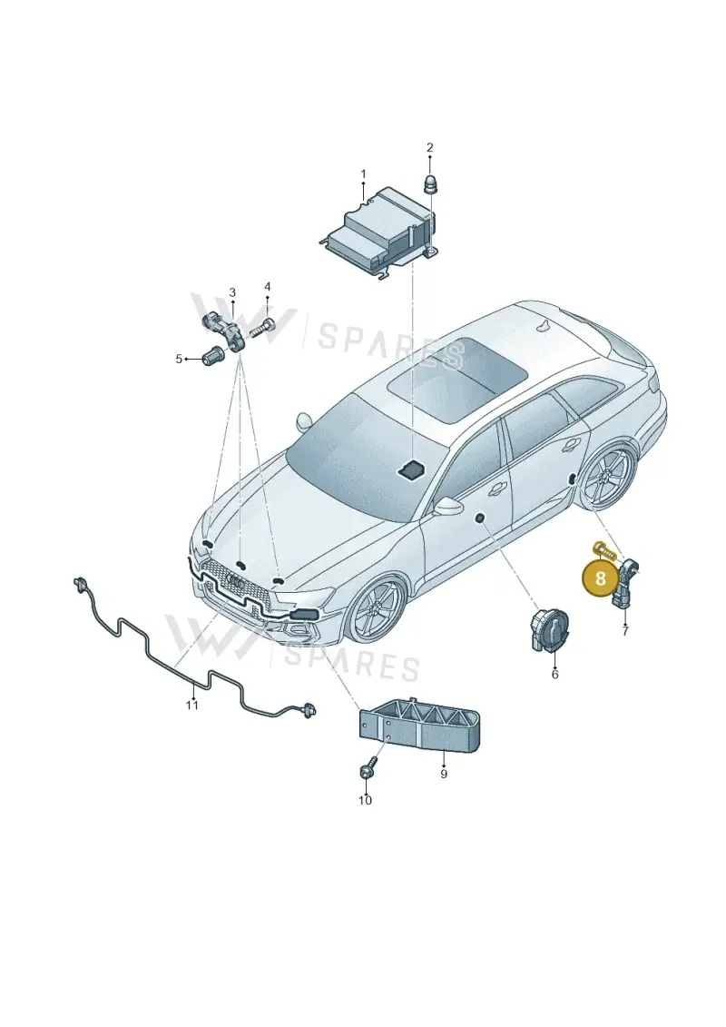 N91068601 — Audi RS4 Avant (2017-) diagram 438959300, position 8