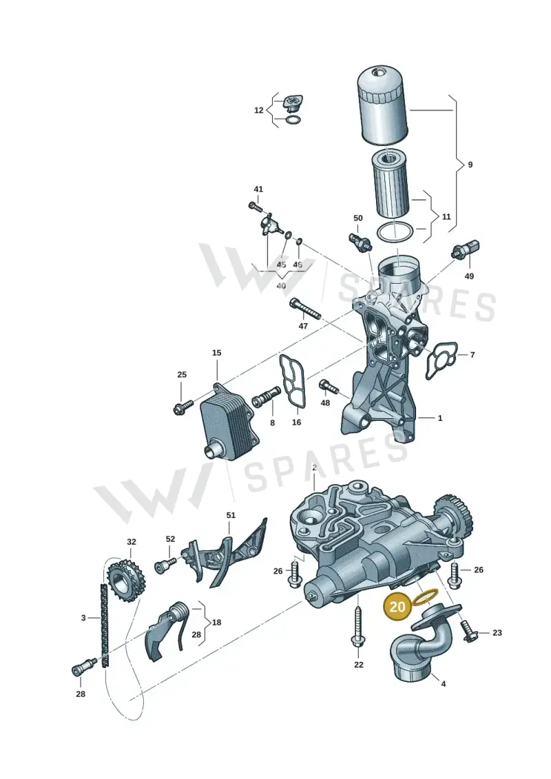 N91069701 — Audi A5 Limo 2.0 (2024-) diagram 849115017, position 20