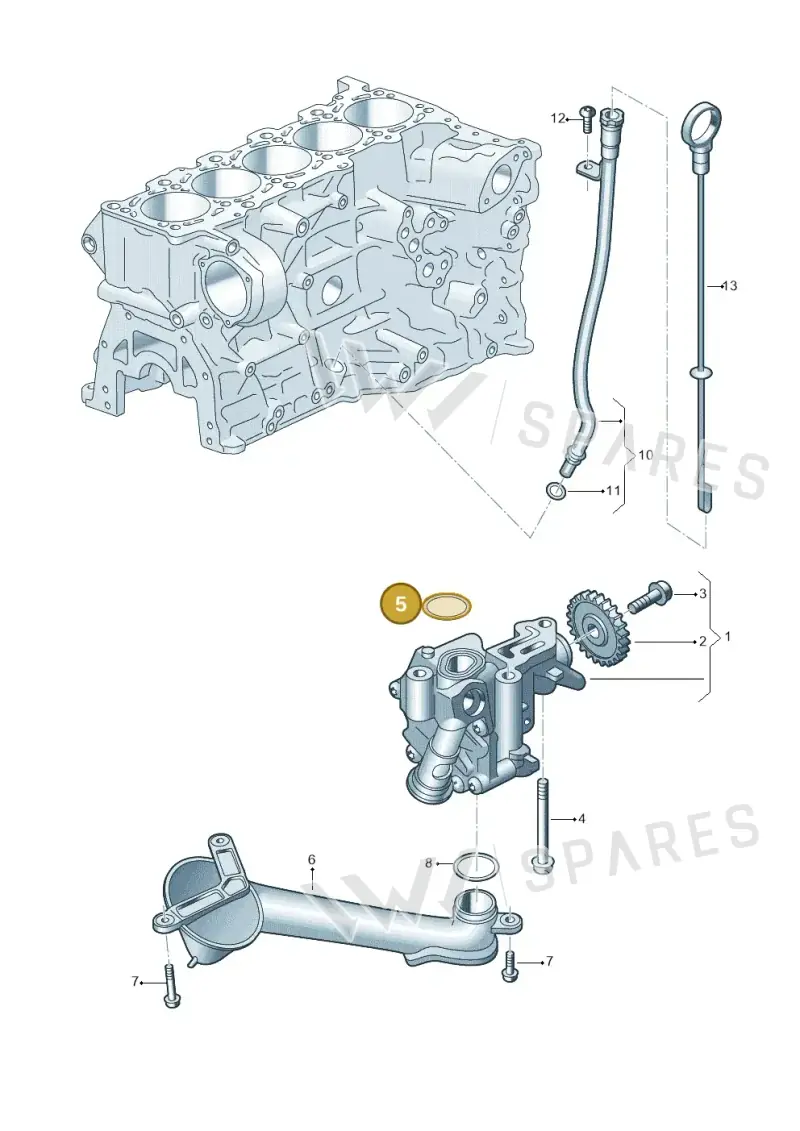 N91069701 — Audi RSQ3 Sportback (2019-2024) diagram 898115100, position 5