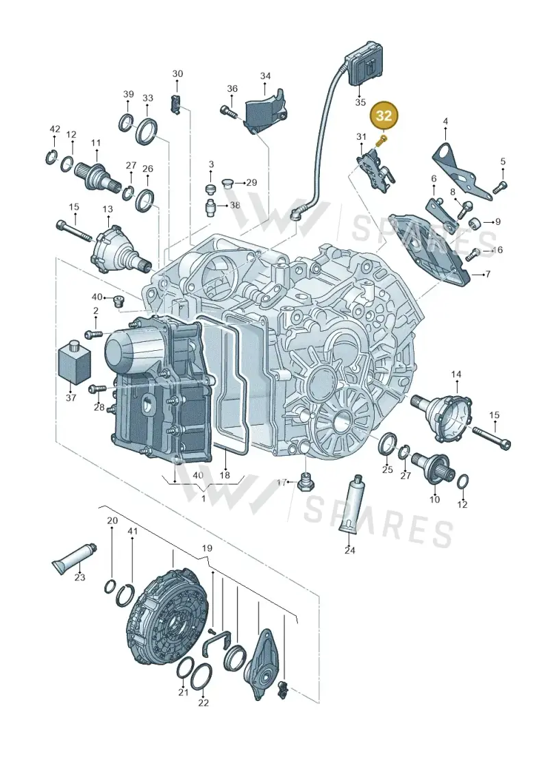 N91070001 — Audi A1 sportback 1.0 (2018-) diagram 592321500, position 32