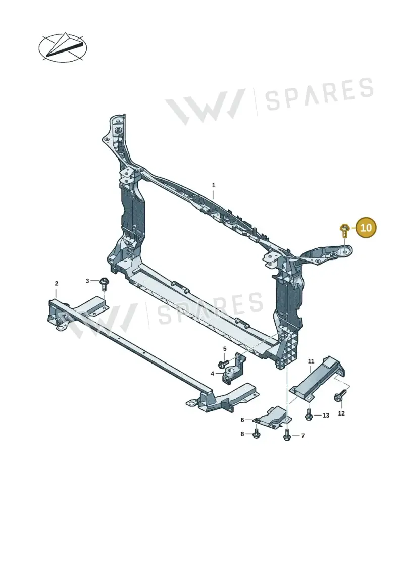 N91070201 — Audi A5 Limo 2.0 (2024-) diagram 8wk805000, position 10