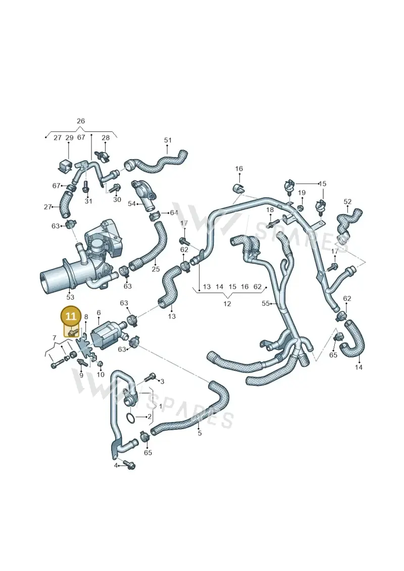 N91073701 — Audi A5 Sportback (2016-2020) diagram 849121310, position 11