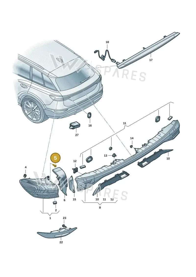 N91074201 — Audi Q6 e-tron (2023-) diagram f5s945000, position 5