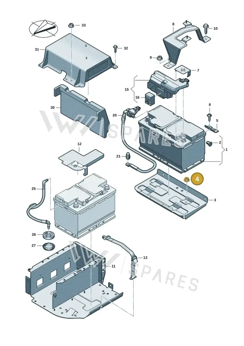 N91079301 — Audi A5 Limo 2.0 (2024-) diagram 8wh915000, position 4