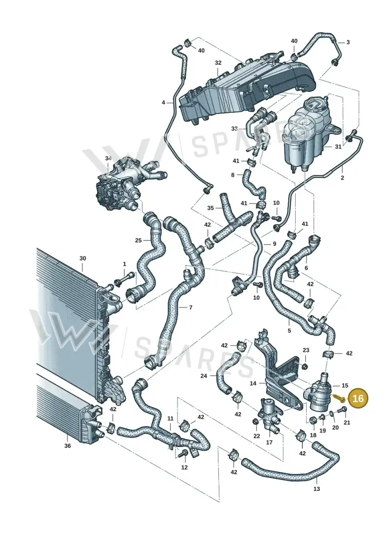 N91084601 — Audi A5 Sportback (2016-2020) diagram 849121139, position 16