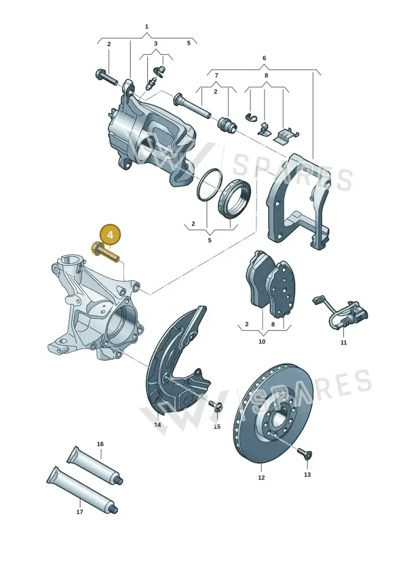 N91084901 — Audi Q4 Sportback (2021-2022) diagram 89a615030, position 4