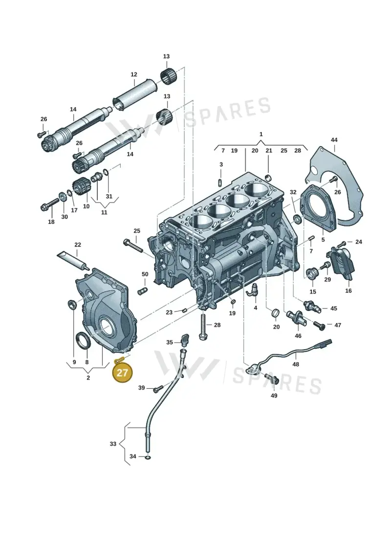 N91096705 — Audi A3 Sportback (2019-2021) diagram 848103121, position 27