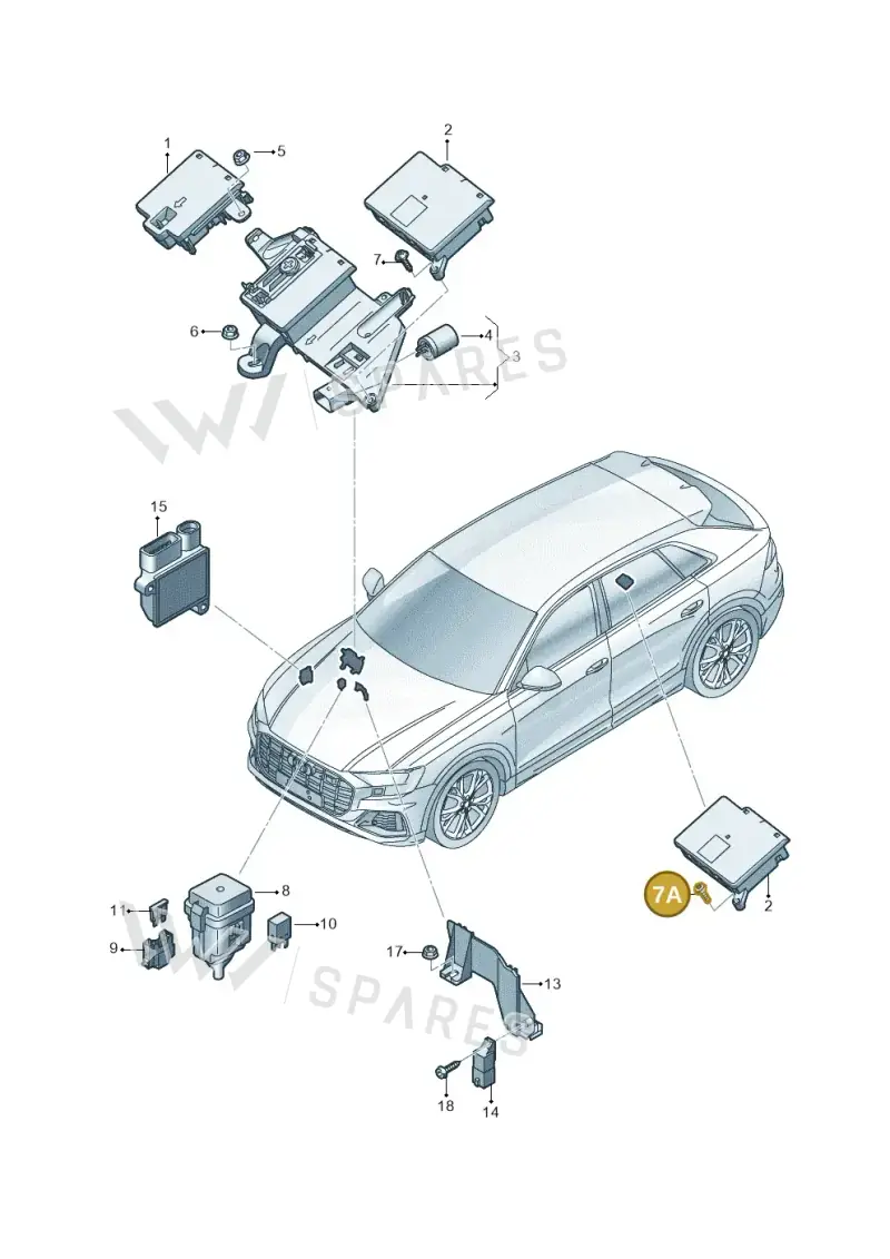 N91099101 — Audi RS Q8 Quattro (2019-) diagram 429937020, position 7A
