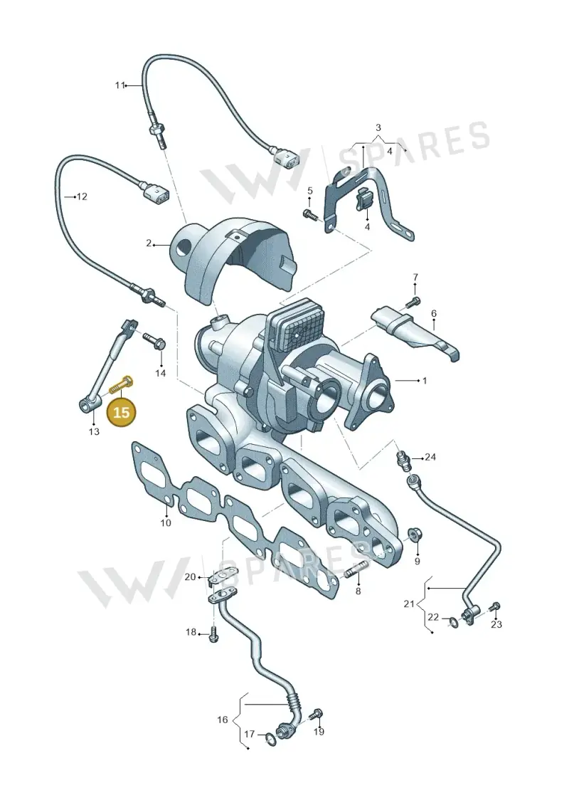 N91102101 — Audi A5 Sportback (2016-2020) diagram 430145040, position 15
