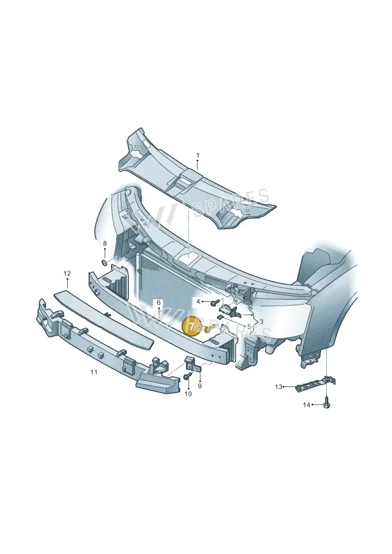 N91118501 — Audi A8L qu. 3.0 TDI (2009-2014) diagram 696807000, position 7