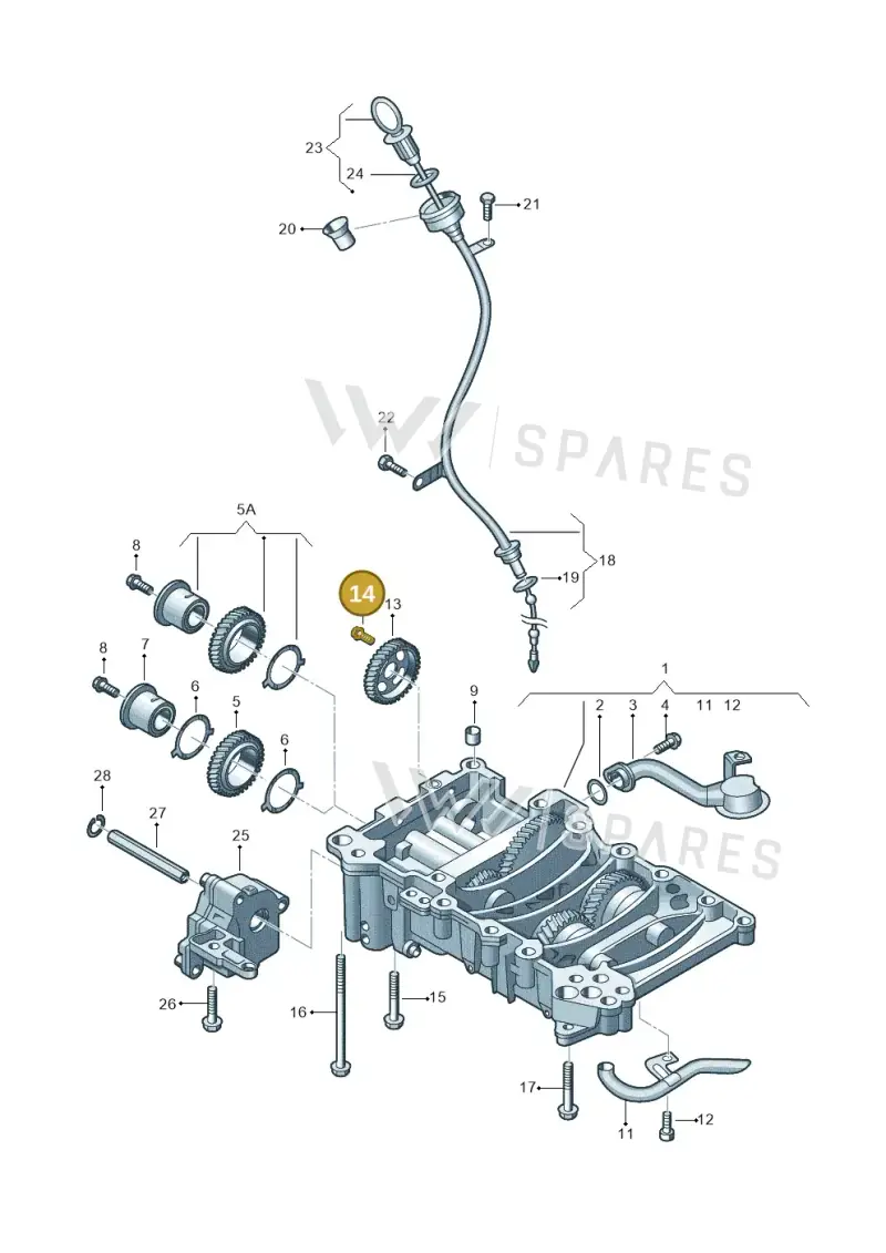 N91121301 — Audi A4 Av. Allroad (2008-2016) diagram 460115250, position 14