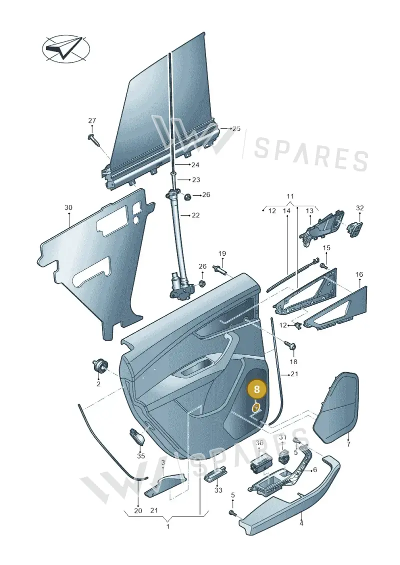 N91121601 — Audi RS Q8 Quattro (2019-) diagram 429867040, position 8