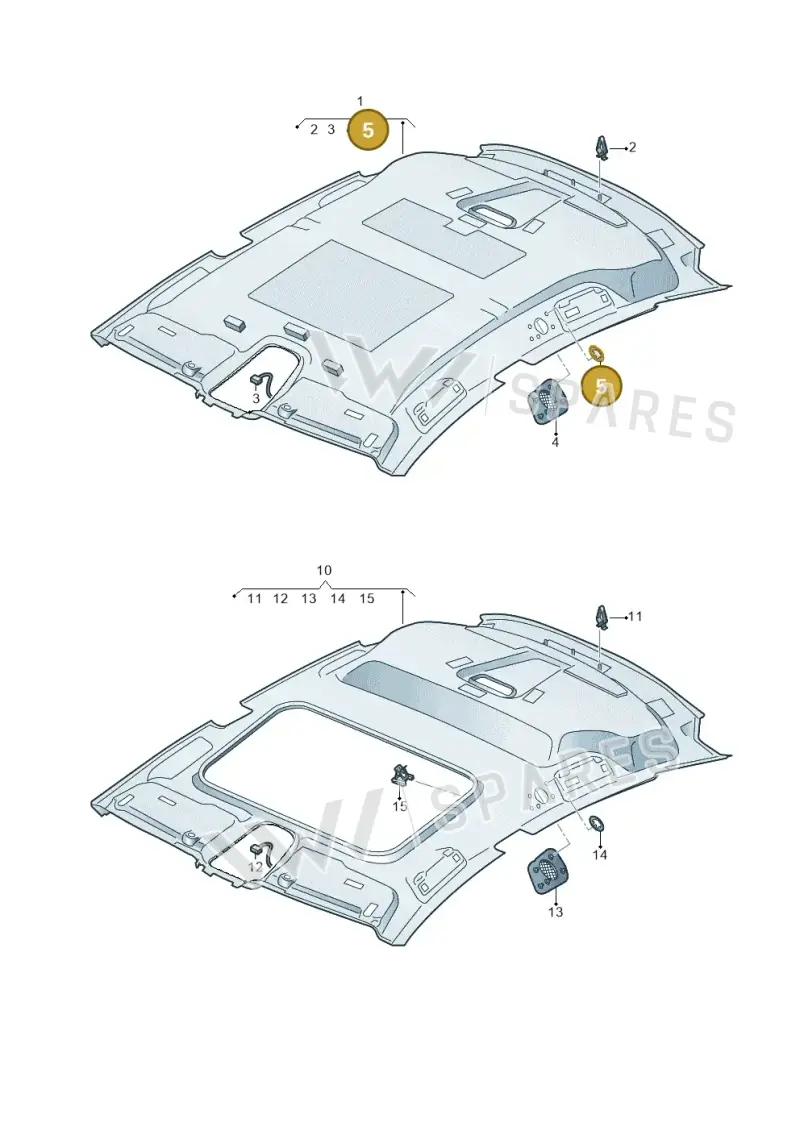 N91121601 — Audi RS7 Sportback (2019-) diagram 435867550, position 5