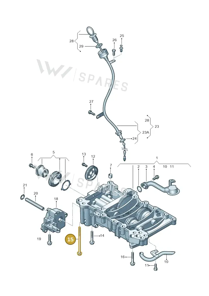 N91123401 — Audi Q3 2.0 TDI (2014-2019) diagram 679115400, position 15