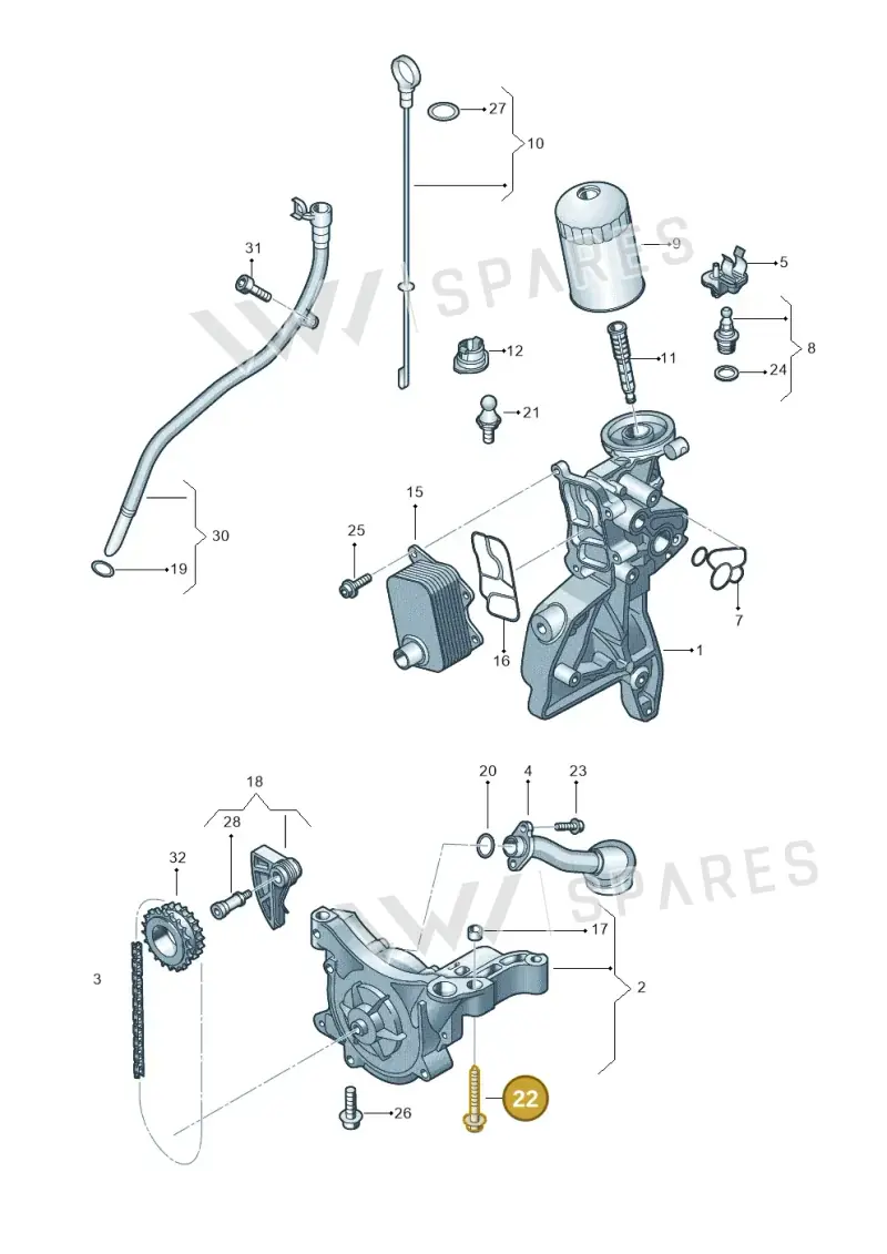 N91124501 — Audi A8L qu. 3.0 TDI (2013-2018) diagram 412115100, position 22