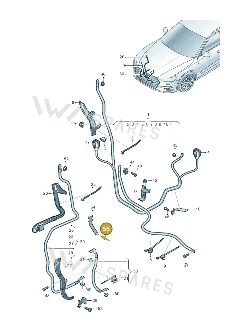 N91125501 — Audi A6 2.0 (2018-) diagram 435972070, position 55
