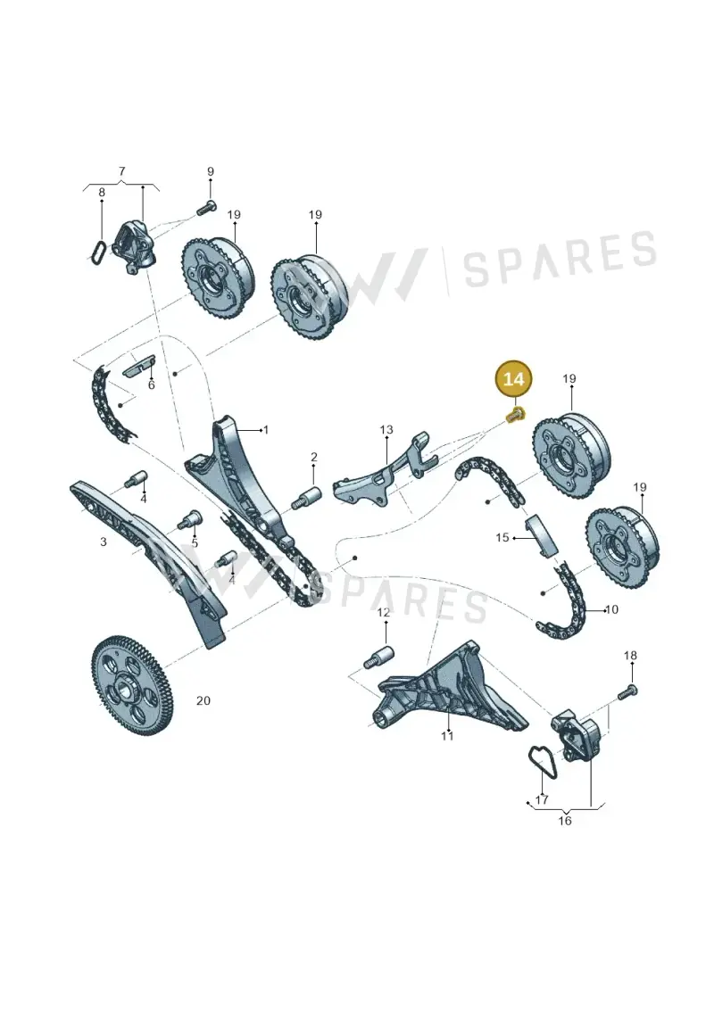 N91126601 — Audi RS6 Avant (2019-) diagram 819109600, position 14