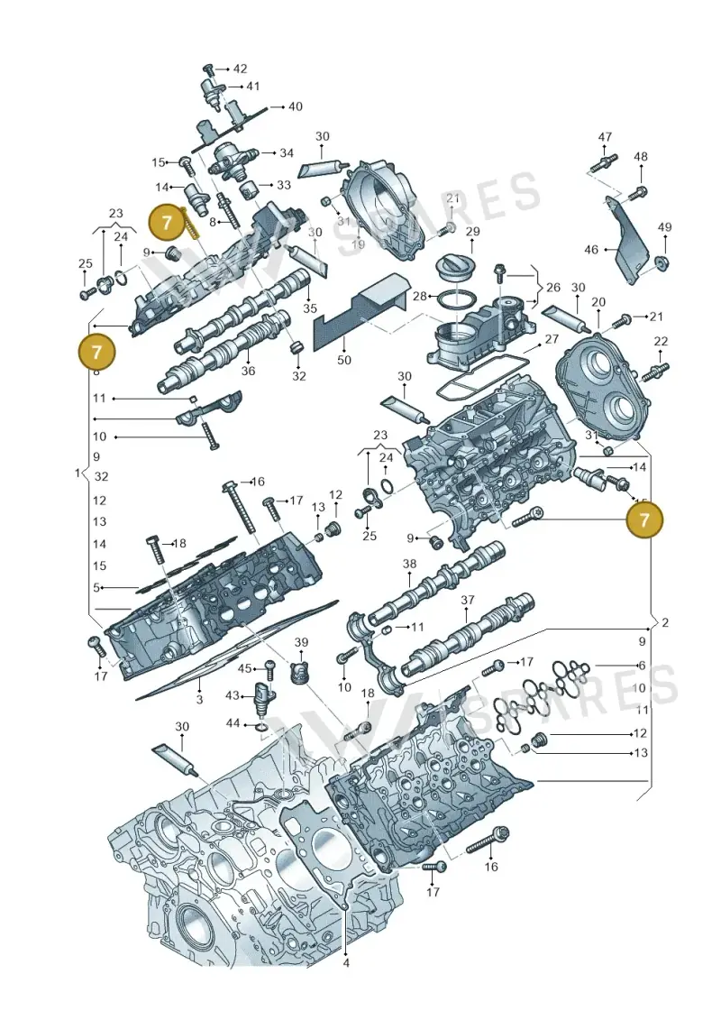 N91127602 — Audi Q8 Quattro 3,0 (2018-) diagram 429103033, position 7