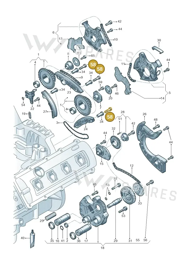 N91129001 — Audi R8 qu. 5.2 (2012-2015) diagram 473109200, position 58
