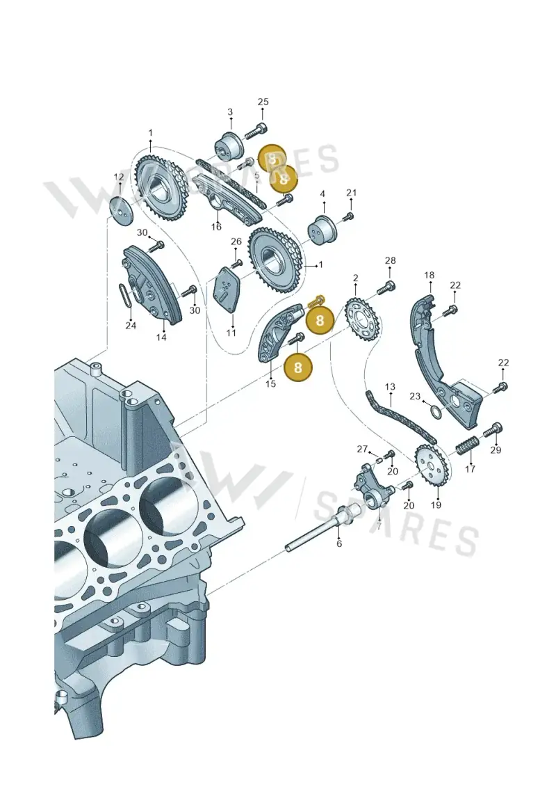 N91129001 — Audi A7 Sportback (2014-2018) diagram 711109200, position 8