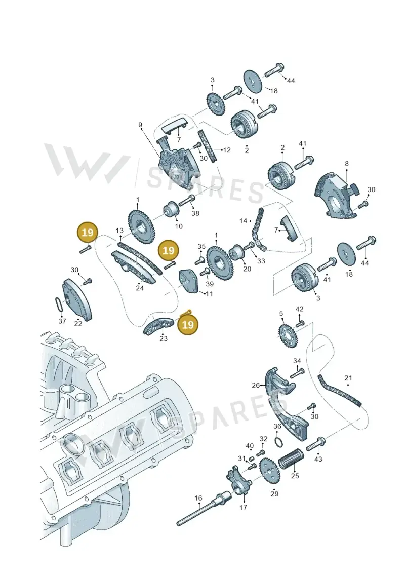 N91129001 — Audi A6 Av. qu. 3.0 (2012-2018) diagram 751109350, position 19