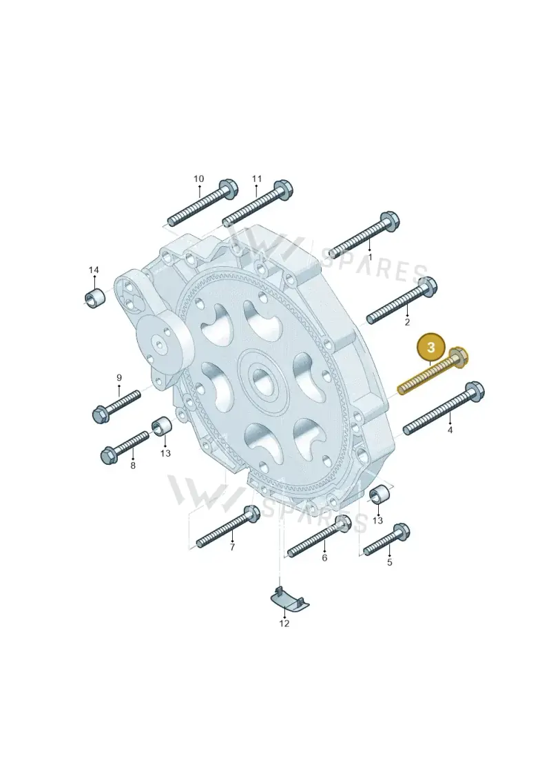 N91129501 — Audi A7 Sportback (2014-2018) diagram 798300880, position 3
