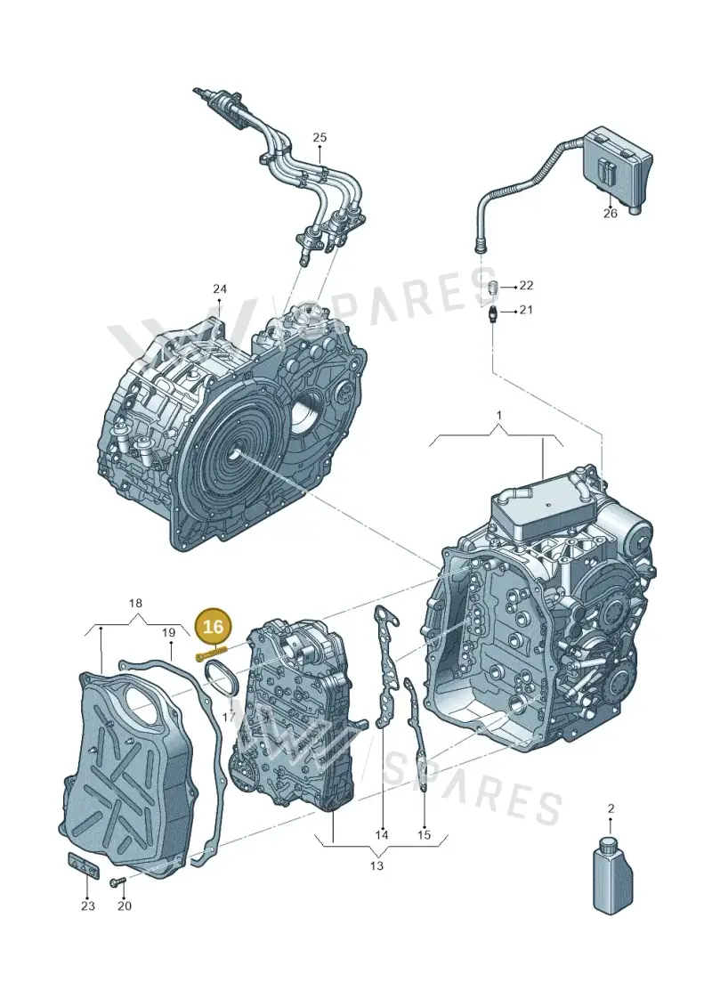 N91131002 — Audi A3 Sportback (2019-2021) diagram 596300057, position 16