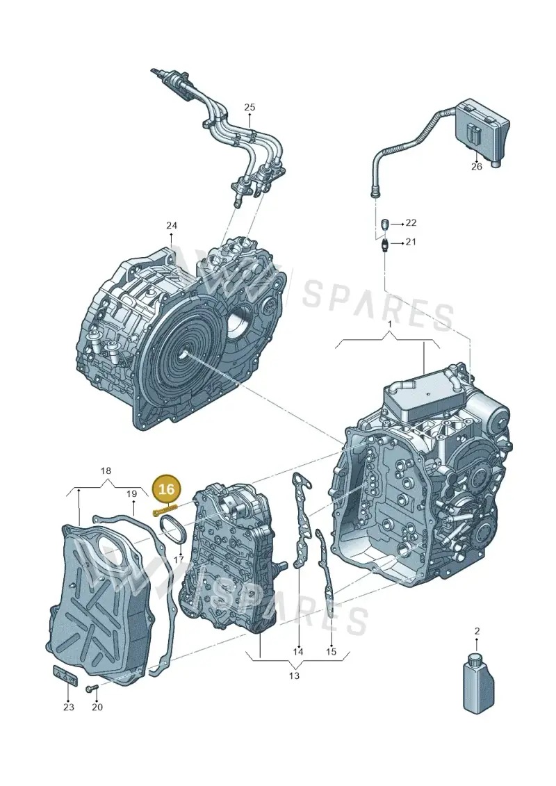 N91131003 — Audi A3 Sportback (2019-2021) diagram 596300057, position 16