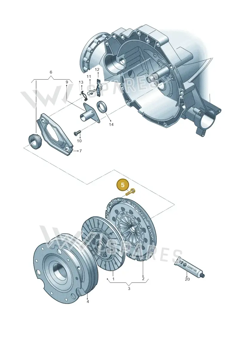 N91136102 — Audi Q5 qu. 2.0 TDI (2012-2017) diagram 751141400, position 5