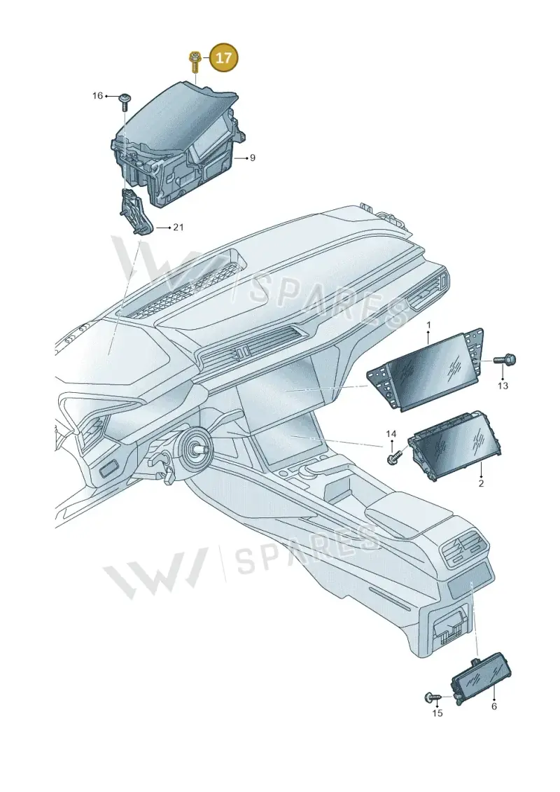 N91138701 — Audi Q8 e-tron (2018-2020) diagram 586919000, position 17