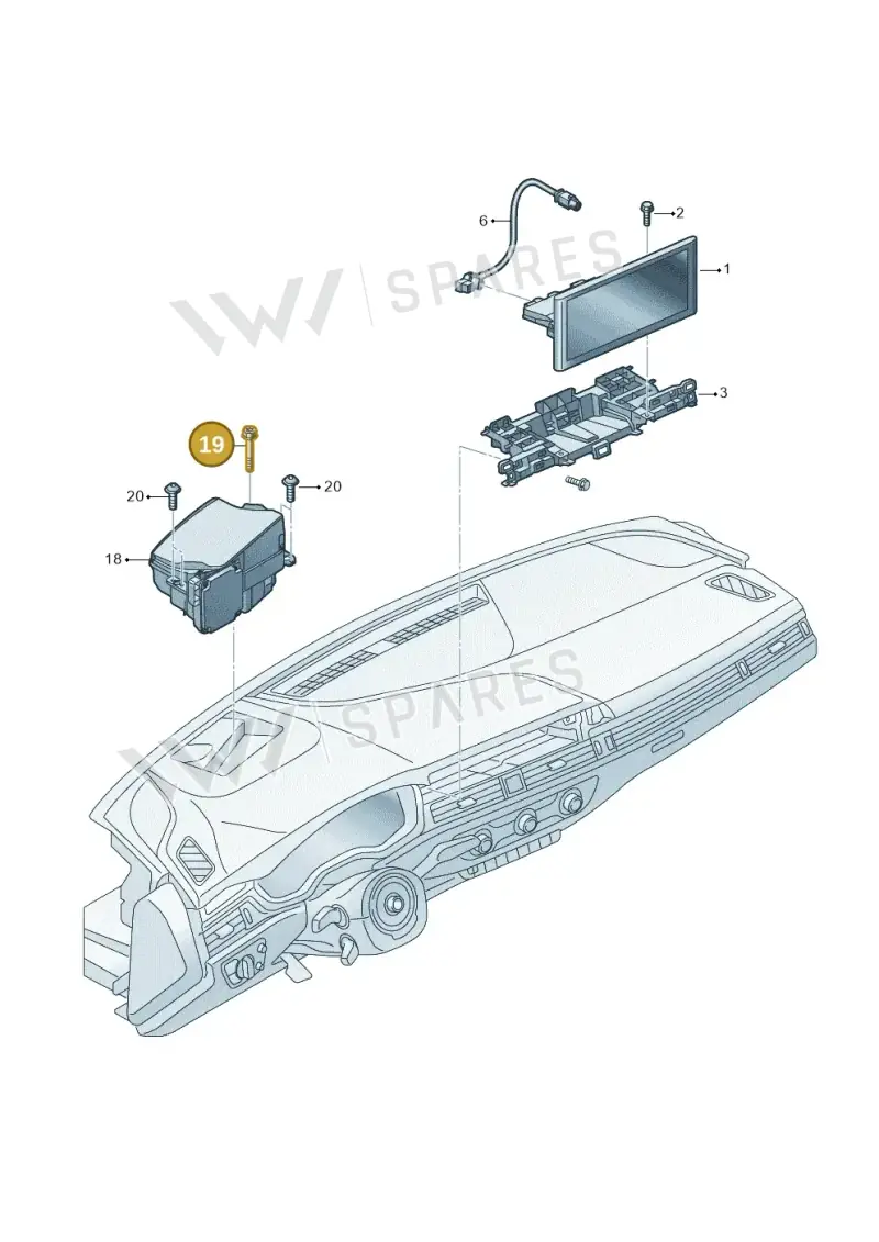 N91138701 — Audi RS4 Avant (2017-) diagram 849919010, position 19