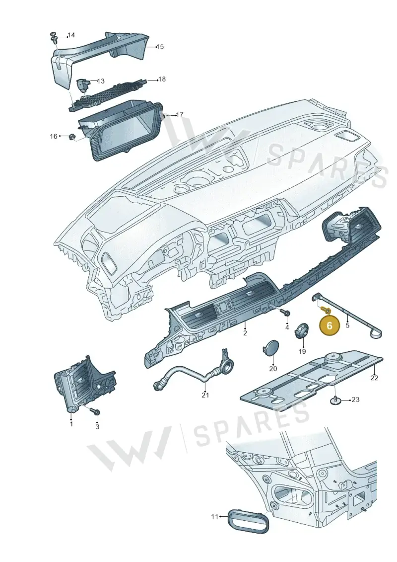 N91138701 — Audi Q5 (2016-2020) diagram 896820100, position 6